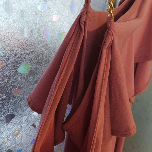 First Love Pink Ruffled Off-Shoulder Blouse - Picture 11 of 13